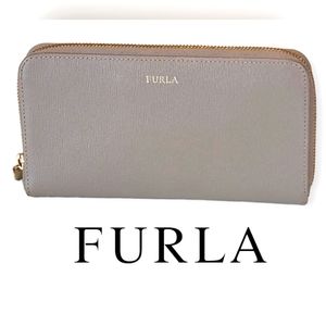 Furla Women's Gray Babylon All Zip Around Long Wallet